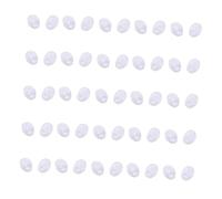 OFFSCH 25 Pairs Clip Nose Bracket Eyeglass Accessories Sunglasses Nose Pad Glasses Pads Round Thin for Glasses