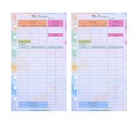 OFFSCH 28sheets Budget Planner Refill Weekly Monthly Inserts Punched for Binder Expense Tracker Home Office