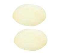 OFFSCH 2pcs 350mm Diameter Leather Drum Heads Replacement for Hand Percussion Drums for Musical Instruments and Tambourines