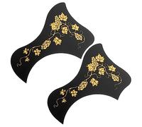 OFFSCH 2pcs Acoustic Guitar Pickguards Pvc Scratching Plate for Folk Guitars Replacement for Musicians