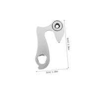 OFFSCH 2pcs Aluminium Alloy Rear Derailleur Hanger Bike Tail Hook Bike Gears Replacement Parts for Mountain and Road Bicycle Frame Easy Installation