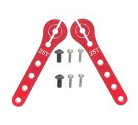 OFFSCH 2pcs Aluminum Alloy Rc Steering Arm Extended Range Metal Horn for Rc Car Airplane Boat DIY Parts Fit Enhanced Torque Precision Control