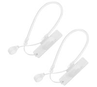 OFFSCH 2pcs Anti-lost Pen Lanyards with Pen Clip and Silicone Antislip Ring, Spring Rope Strap Made of Abs and Silicone, Resistant to Wear and Tear, for Counters and Schools