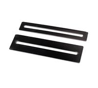 OFFSCH 2pcs Black Metal Fretboard Fret Protectors Fingerboard Guards for Guitar and Mandolin Sturdy Tool for Fret Removal and Fingerboard Protection
