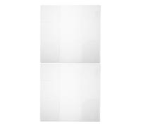 OFFSCH 2pcs Clear Book Covers: 48k Plastic Exercise Books Sleeves - Universal Waterproof Textbook Protector for Journals and Daily Planners Compatible for Hoboweeks