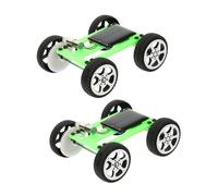 OFFSCH 2pcs DIY Solar Powered Car Kit for Educational Stem Engineering Set with Motor Assembly Creative Science Activity for Boys and Green Sustainable Energy Science Project