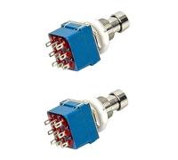 OFFSCH 2pcs Effects Pedal Foot Guitar Amplifier Footswitches True Bypass Foot Switch Wah Pedal Guitar Loop Pedal Guitar Effects Pedal Switch 9- Pin 3pdt Pedal 9- Pin
