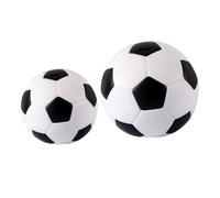 OFFSCH 2pcs Football Shaped Piggy Bank Money Saving Bank for Bedroom Decoration with Large and Small Coin Pots Adorable Desktop Ornament for Daily Savings