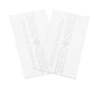 OFFSCH 2pcs Glass Break Switch Cover Manual Fire Alarm Switch Cover Waterproof Glass Easy Installation for Emergency Situations