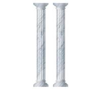 OFFSCH 2pcs Gr rchitecture Wall Decal Lifelike Roman Column Design, Peel and Stick PVC Pillar Wall Sticker for Easy DIY Application in Showroom Transformations and Rental Apartments