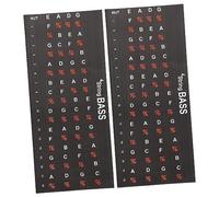 OFFSCH 2pcs Guitar Fretboard Markers Music Note Stickers for Guitar Neck Reusable Bright for Practicing Learning