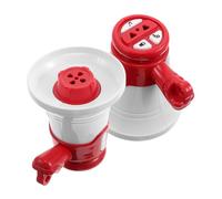 OFFSCH 2pcs Handheld Mini Megaphone for Boys and Girls Toy Horn Voice Changer Portable Loud Speaker Horn Toy for Toddlers Red