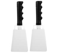 OFFSCH 2pcs Handle Cowbell Cow Bells Hanging Noisemakers for Dinner Bells Farmhouse Sports