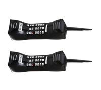 OFFSCH 2pcs Inflatable Mobile Phone PVC Simulation Phone Model Black for 80s Party Photo Prop Decoration