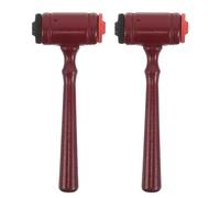 OFFSCH 2pcs Judge Hammer Toy Signature Stamp: Mini Gavel Block Stamp For Classroom Journal Crafting Office Supplies Role Play Props