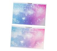 OFFSCH 2pcs Kalimba Note Stickers Thumb Piano Scale Sticker Beginner Kalimba Piano Note for Finger Instrument