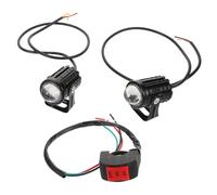 OFFSCH 2pcs LED Motorcycle Fog Lights Driving Auxiliary Spotlights for Scooter Atv Utv Truck Boat Forklift Weather-resistant Multiterrain Headlights with Eye Comfort Technology