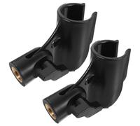 OFFSCH 2pcs Mic Stand Clip Holder Microphone Clamp Holder Stand for Wireless Mic