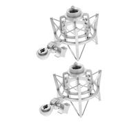 OFFSCH 2pcs Mic Stand Condenser Shock Mount Microphone Support for Recording Studios Boom Arm Desk Mount Noise Reduction