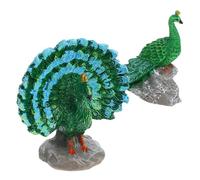 OFFSCH 2pcs Miniature Resin Peacock Figurines for Garden Dollhouse Car Decor Detailed Mini Animal Statues with Fine Craftsmanship Micro Landscape Ornaments for Outdoor and Indoor Use
