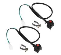 OFFSCH 2pcs Motorbike Handlebar Kill Switch Button Motorcycle Ignition Starter Horn Control Precision Rocker Switch for Atv Off-road Use