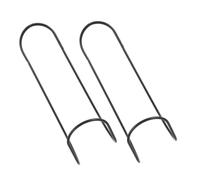 OFFSCH 2pcs No-Drill Utility Hooks for Extension Cords and Drills, Iron Material with Hook Shape, Black Colour, for Garage and Shed Storage to Prevent Pipes from Falling
