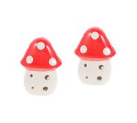 OFFSCH 2pcs Portable Ceramic Ocarina Adorable Mushroom Shape Wind Instrument for Boy Girl Beginners Lightweight Music Toy for Developing Creativity and Love for Music