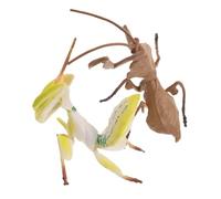 OFFSCH 2PCS Realistic Praying Mantis Animal Model for Educational Use Lifelike Insect Figurines for Nature Exploration School Science Learning Garden Decor and Family Interaction