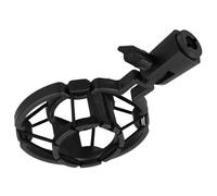 OFFSCH 2pcs Recording Microphone Shockmount Studio Mic Clip Universal Microphone Mount Mic Clip Mount Holder Stand Shock for Stand Universal Holder Black