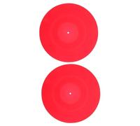 OFFSCH 2pcs Silicone Record Mat for Turntable Vinyl Record Player Pad Replacement Static Feature
