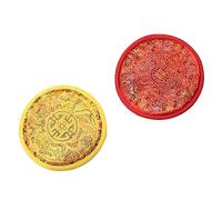 OFFSCH 2pcs Singing Bowl Mat Tibetan Buddhism Handcrafted Singing Bowl Pad for Buddha Hall Meditation Practice
