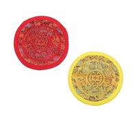 OFFSCH 2pcs Singing Bowl Mat Tibetan Pad Buddha Sound Bowl Cushion for Ritual Base Decorations Accessories