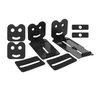 OFFSCH 2pcs Sound Bar Mounts under Tv Surround Speaker Wall Mounting Bracket Adjustable Depth Metal Speaker Shelf Wall Mounting Brackets for Home Sports Audio