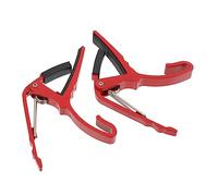 OFFSCH 2pcs Sturdy Aluminium Alloy Guitar Capos for Acoustic Guitar and Mandolin Red Practical and Convenient Tone Changers for Beginners and Experienced Players