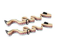 OFFSCH 2Pcs Ukulele Strap Set Ethnic Style Rainbow Small Guitar Shoulder Straps Adjustable Sturdy Ukulele Sling Accessories for Home and Outdoor Use