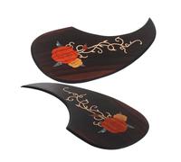 OFFSCH 2pcs Water Drop Shaped Guitar Pickguard for Acoustic Folk Guitar Parts Impact Protection Decorative Pattern