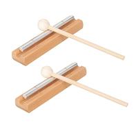 OFFSCH 2set Mindfulness Chimes Mallet Hand Bell for Boys and Girls Music Teaching Meditation Classroom Sound Therapy Tone Percussion Instrument for Prayer Relaxation
