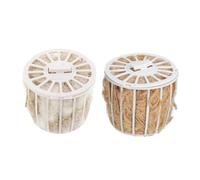 OFFSCH 2set Soft Jute Bird Nesting Material Parrot Perch Nesting Basket Warm Nest Bird Nest Pad for Canary Cockatiels Gecko Bed Pet Decorative