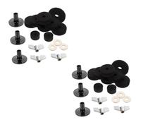 OFFSCH 2sets Drum Kit Cymbal Felt Pads Accessories for Enhanced Drummer Performance Non-slip Design for Optimal Drum Set Setup Essential Drumming Supply for Beginners and Pros