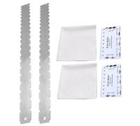 OFFSCH 2sets Guitar Measuring Tape Notched Straight Edge Guitar Neck Ruler Luthier Tools
