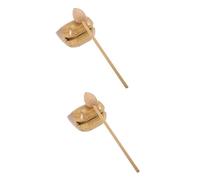 OFFSCH 2sets Percussion Musical Instrument Wooden Knocker Stick Buddhist Teaching Aid Plaything