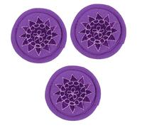 OFFSCH 3 Pcs Nepal Bowl Handmade Mat Yoga Bowl Cover Embroidered Pad Supply Cotton Mat