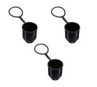 OFFSCH 3 Pcs Universal 50mm Trailer Ball Covers with Locking Ring, Plastic Tow Bar Ball Head Protective Caps for Trailer Coupling, for Parking and Preventing Stains on Clothing