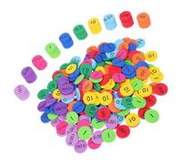 OFFSCH 3 Set EVA Place Value Discs Set Each Math Counting Manipulatives for Elementary School Early Education Cognitive Development Safe Quiet Classroom Learning