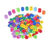 OFFSCH 3 Sets Eva Place Value Discs Math Manipulative Set 160 Pieces Decimal Place Value Counting Chips for Elementary School Early Childhood Education Tools
