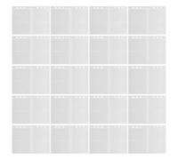OFFSCH 30 Sheets Photo Card Protector Sleeve, 6 Ring Binder Sheets with 2 Pockets Per Page, Transparent Pp Material, Lightweight Storage Solution for Home and Office Photo Card Album