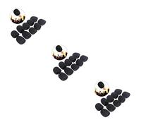 OFFSCH 30pcs Black Microphone Sponge Covers Replacement Windscreen Pads for Headset and Desktop Microphones Comfortable and Breathable Design for Clearer Voice Transmission