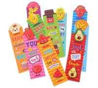 OFFSCH 30pcs Cartoon Fruit Bookmarks Bulk for Boys and Creative Paper Page Markers for Reading Fun School Supplies for Classroom and Home Use Lightweight Decorative Book Accessories