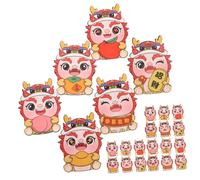 OFFSCH 30pcs Chinese Red Money Envelopes Lucky New Year Envelopes Money Wedding Festival for Guests Lunar Party Key The Red Dragon Decoration of Luck Charm Packets