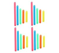 OFFSCH 30pcs Geometric Shape Strips for Classroom Math Manipulatives Plastic Montessori Math Teaching Tools with Lengths for Geometry Learning Area and Perimeter Problem Solving Aid
